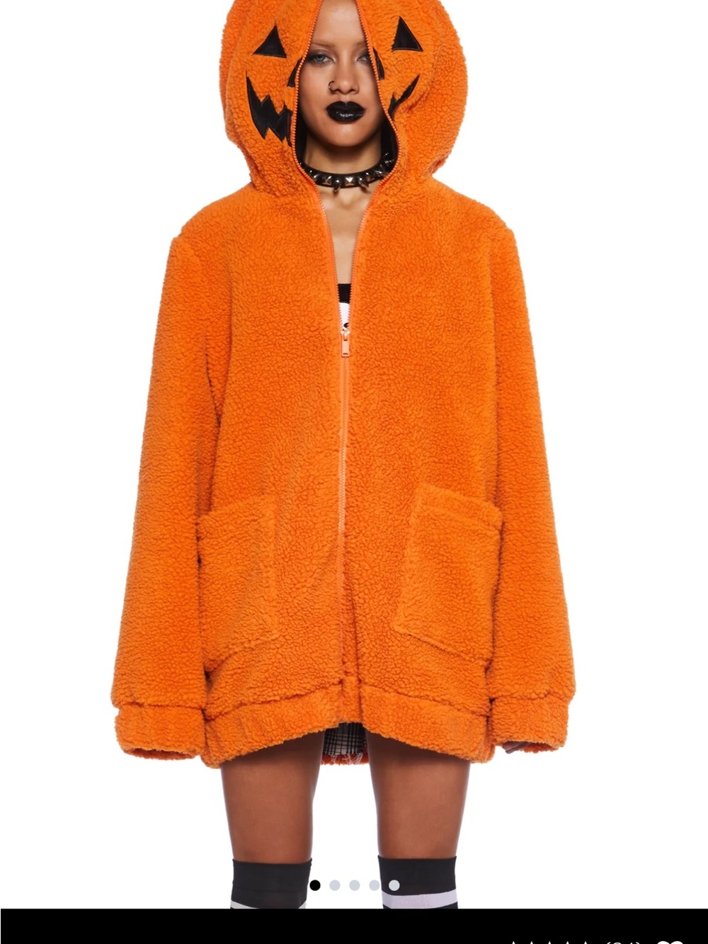 URBAN LEGEND PUMPKIN HOODED SHERPA JACKET

TRICKZ N' TREATZ Halloween Hoodie